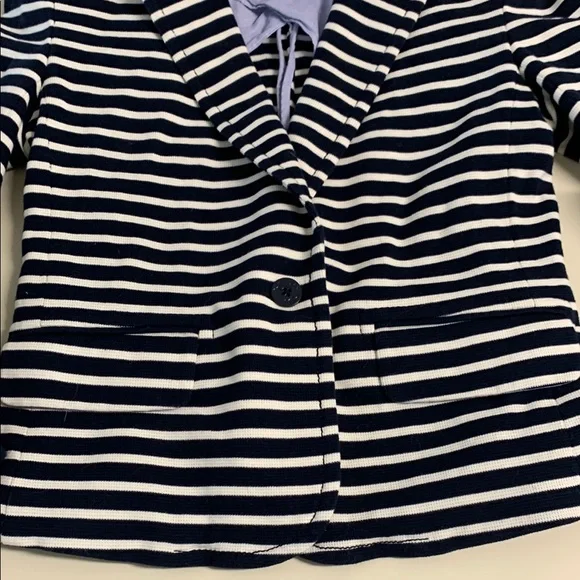 Tory Burch Navy Striped Blazer xs - Picture 3 of 3